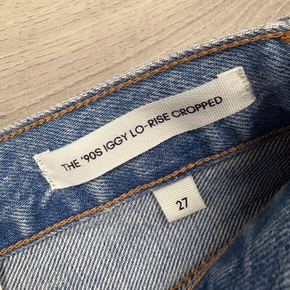 Denim Forum Womens The 90s Iggy Low Rise Cropped Straight Jeans Blue Size 27 - Picture 8 of 9